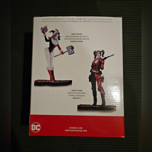 DC Direct Harley Quinn Red White and Black Limited Edition Jim Lee Statue - Picture 3 of 10